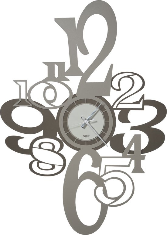 Arti e Mestieri Collectie - Handgemaakt – Wandklok Grote Clue BRONS/ZAND/IVOOR 60x84