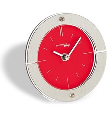 Incantesimo Collectie Italiaanse Design Tafelklok Fabula 14 cm rosso