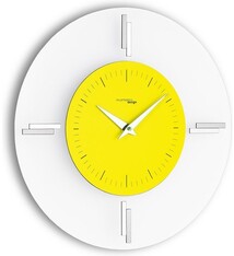 Incantesimo Collectie Italiaanse Design Wandklok RAM 35 cm Metal Giallo Merk: Incantesimo