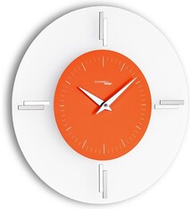 Incantesimo Collectie Italiaanse Design Wandklok RAM 35 cm Metal Arancio