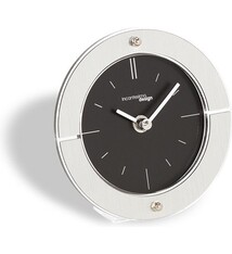 Incantesimo Collectie Italiaanse Design Tafelklok Fabula 14 cm nero