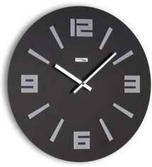 Incantesimo Collectie Italiaanse Design Wandklok Mimesis Black Grey 40CM
