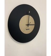 ChantalBrandO Wandklok Black & Gold == Modern Design
