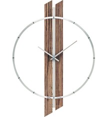 Wandklok noten hout modern design