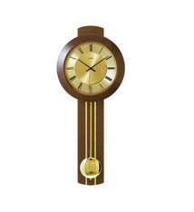 Wandklok met slinger MODERN DESIGN