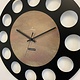 ChantalBrandO Wandklok MARAVAL Black & Copper - Gold XL Modern Design