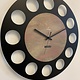 ChantalBrandO Wandklok MARAVAL Black & Copper - Gold XL Modern Design