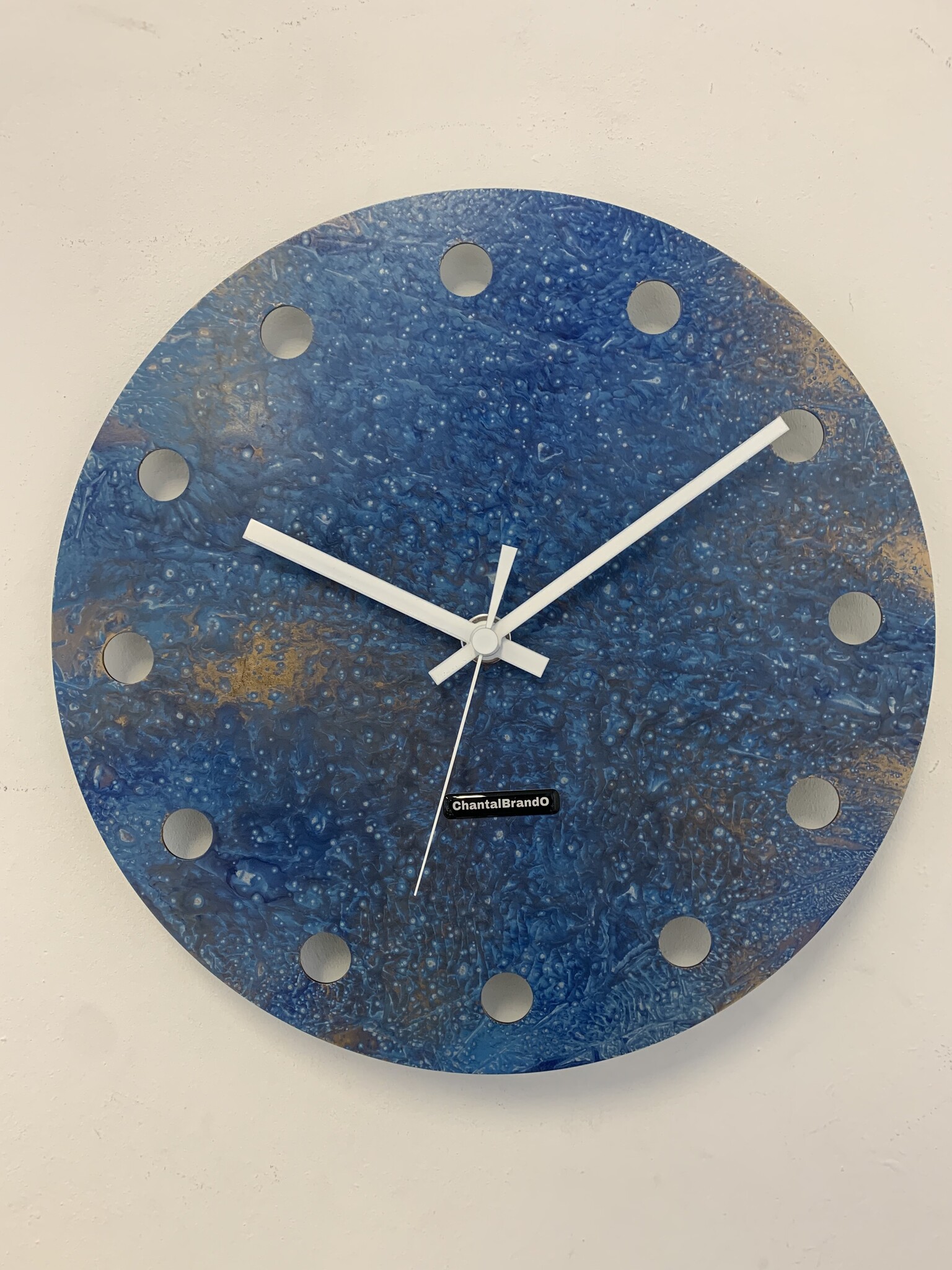 MOSACLOCK BLUE LABEL Wandklok Modern Industrieel Design