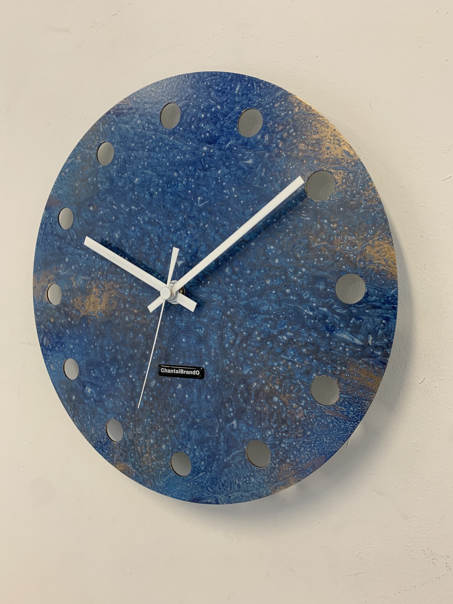 MOSACLOCK BLUE LABEL Wandklok Modern Industrieel Design