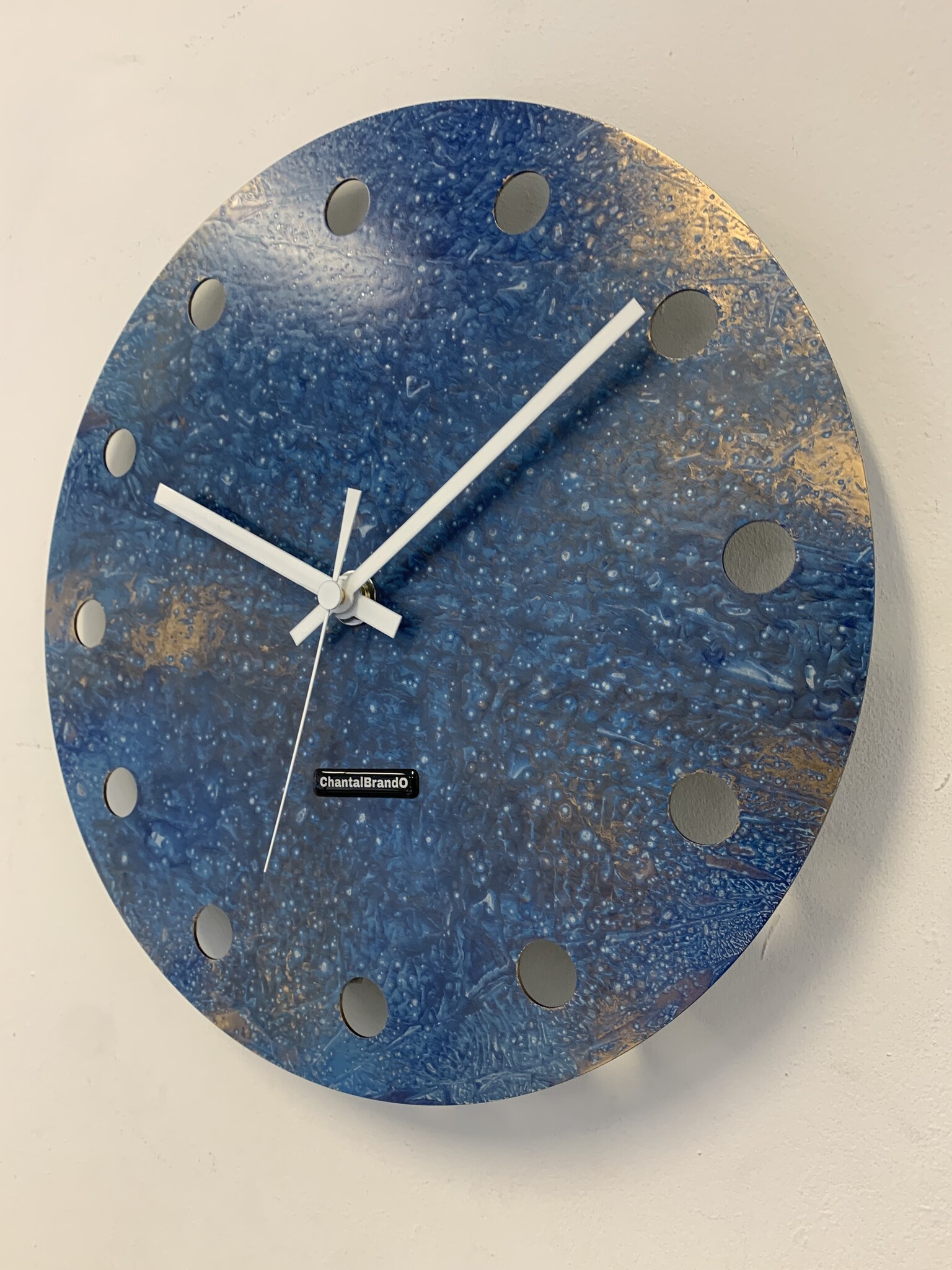 MOSACLOCK BLUE LABEL Wandklok Modern Industrieel Design