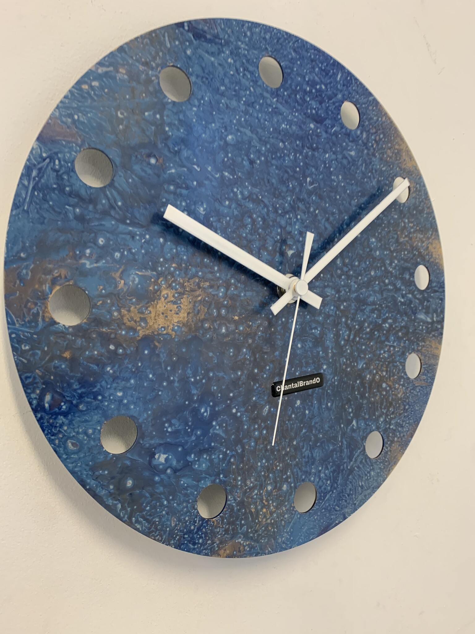 MOSACLOCK BLUE LABEL Wandklok Modern Industrieel Design