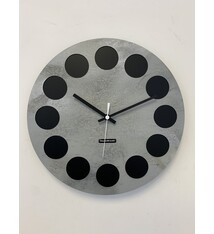 MOSACLOCK GRAY&BLACK LABEL Wandklok Modern Industrieel Design
