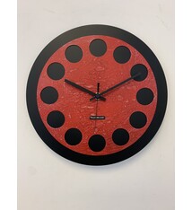 MOSACLOCK BLACK & RED LABEL Wandklok Modern Industrieel Design