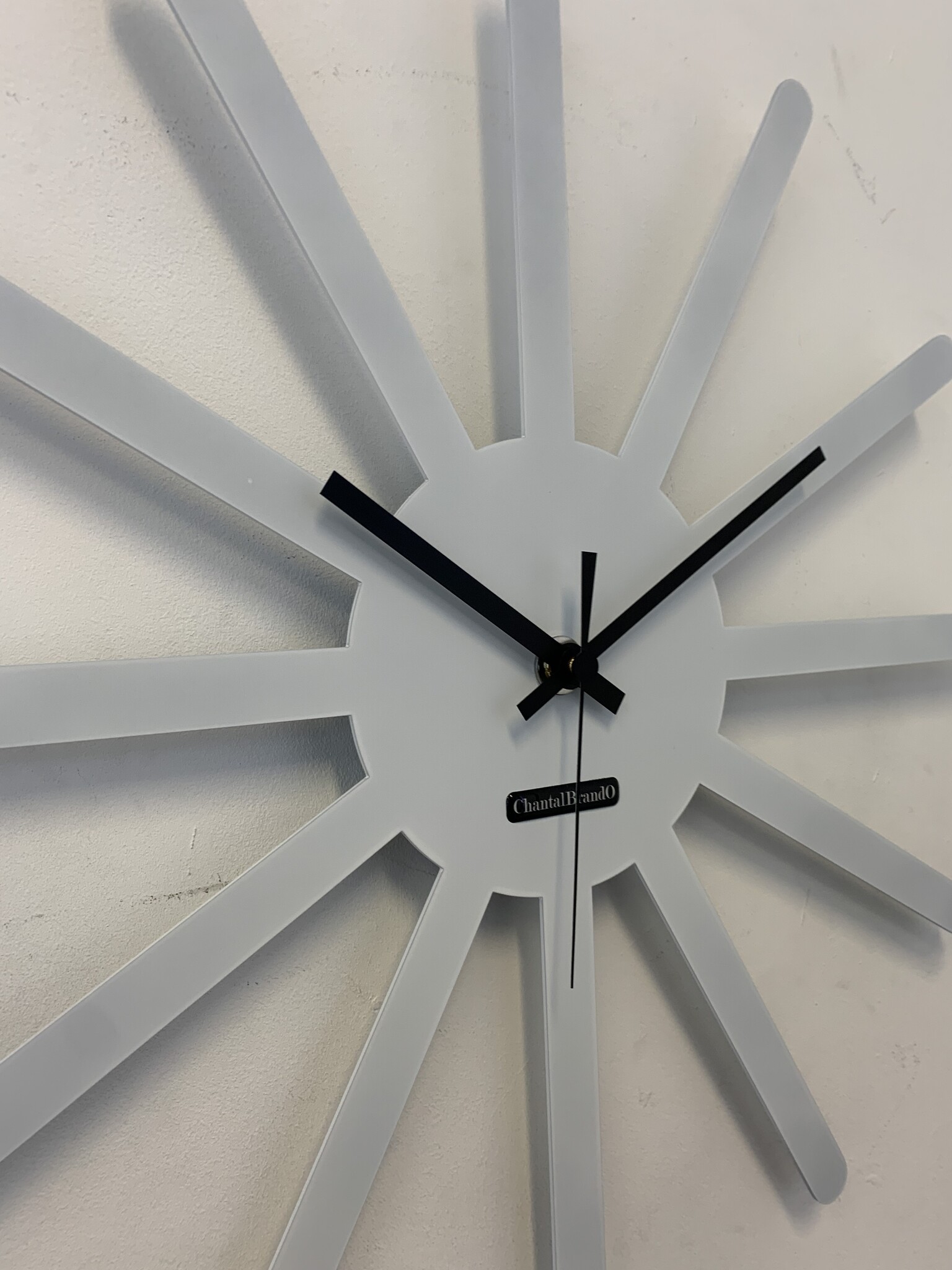MOSACLOCK * ETOILE BLANC ** Wandklok Modern Industrieel Design **
