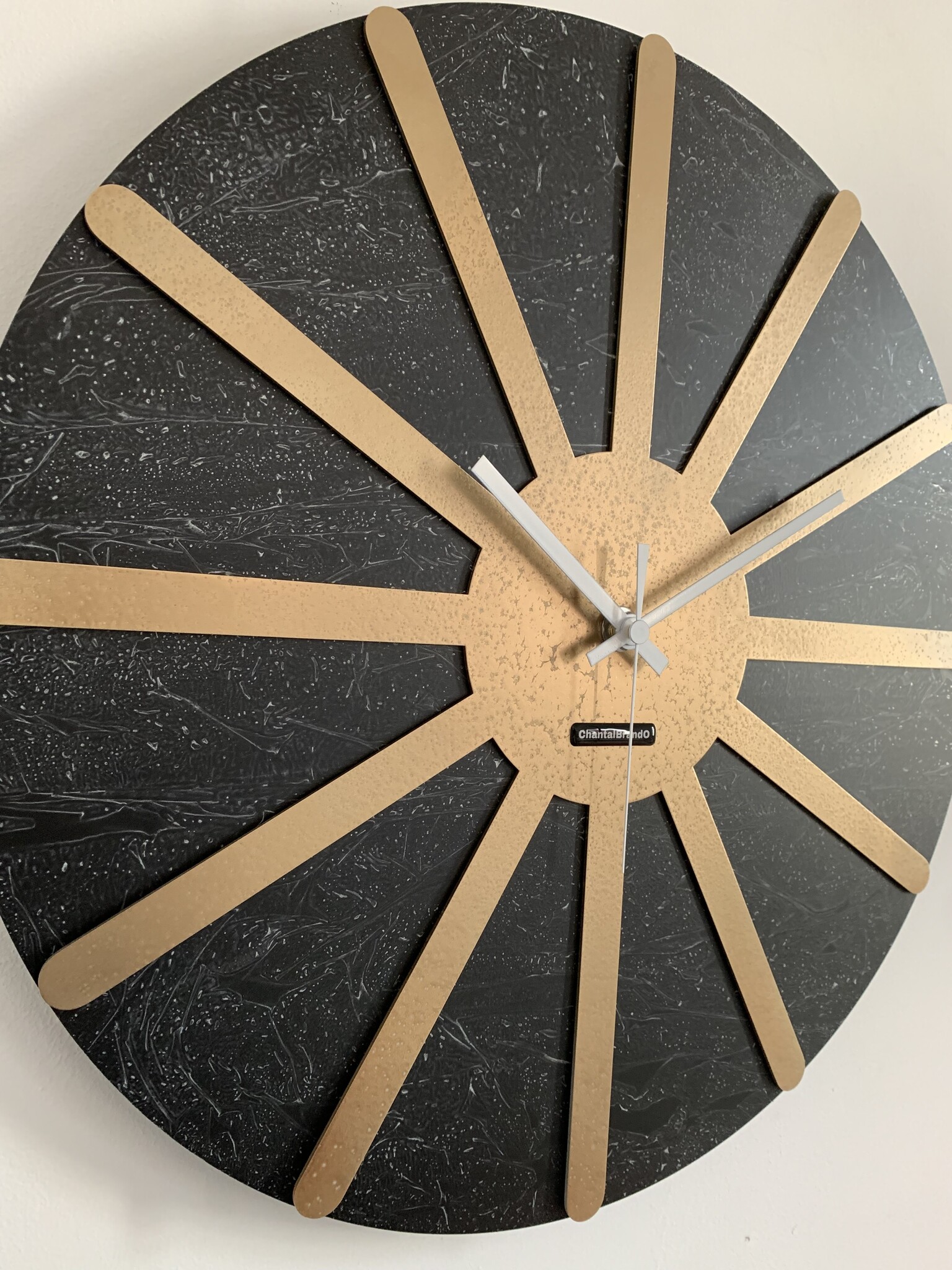 MOSA CLOCK Wandklok GOLDEN STAR XL Modern Industrieel Design