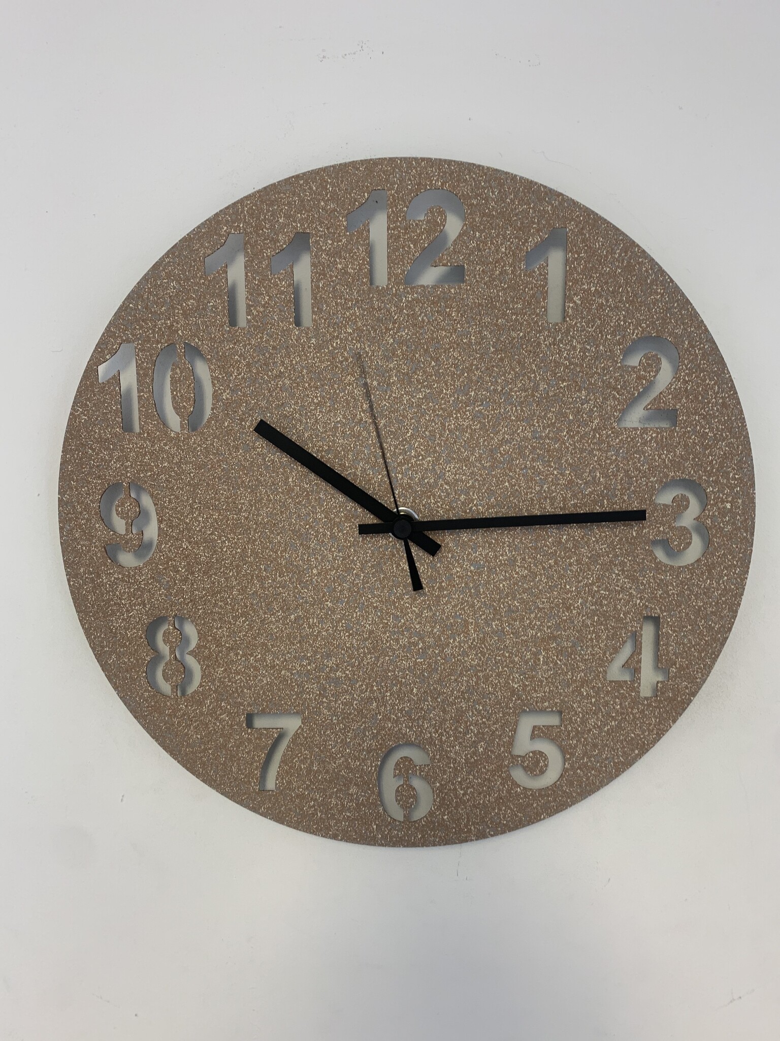 MOSACLOCK GRANITO MARRON Wandklok Modern Industrieel Design