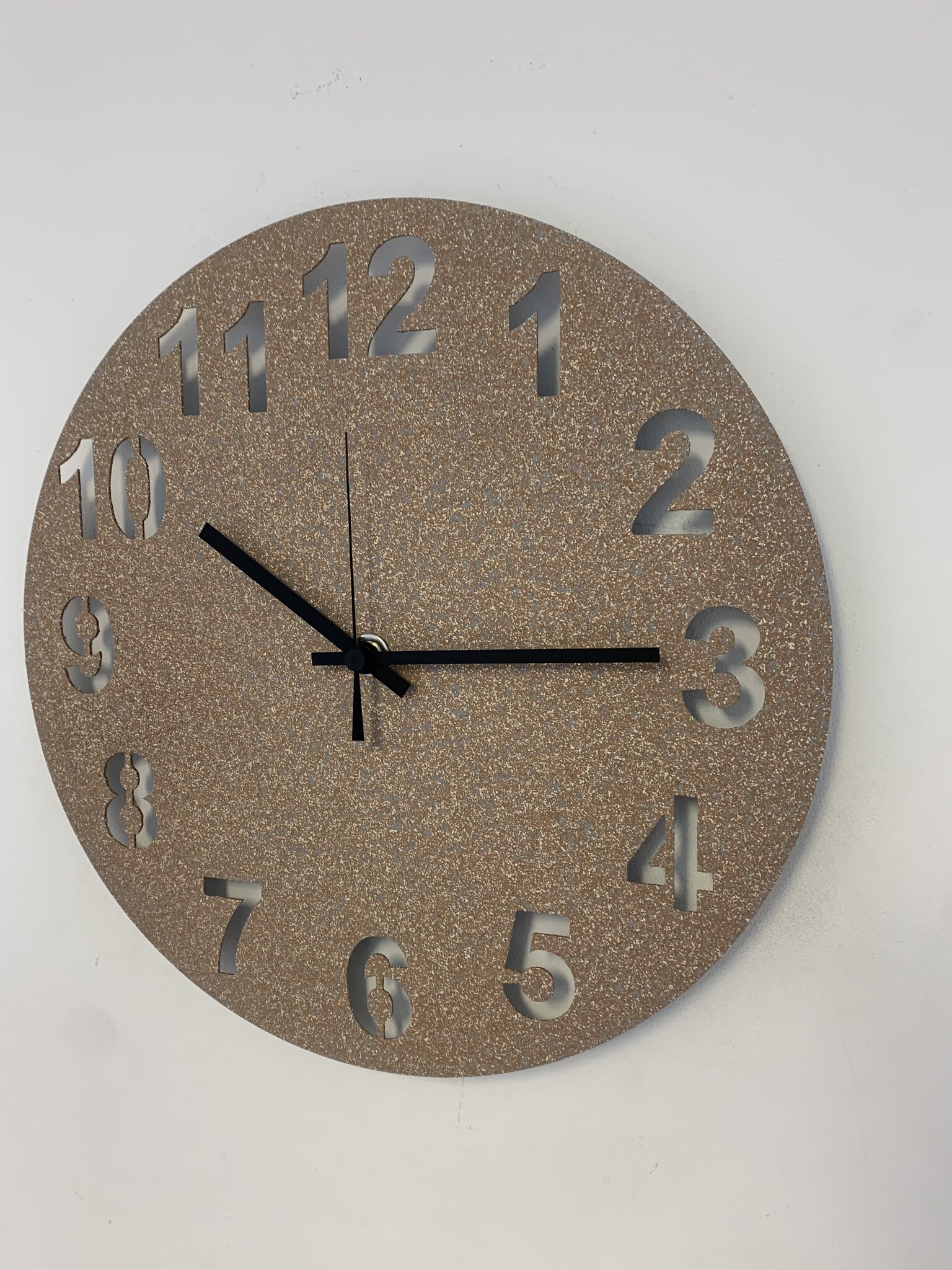 MOSACLOCK GRANITO MARRON Wandklok Modern Industrieel Design