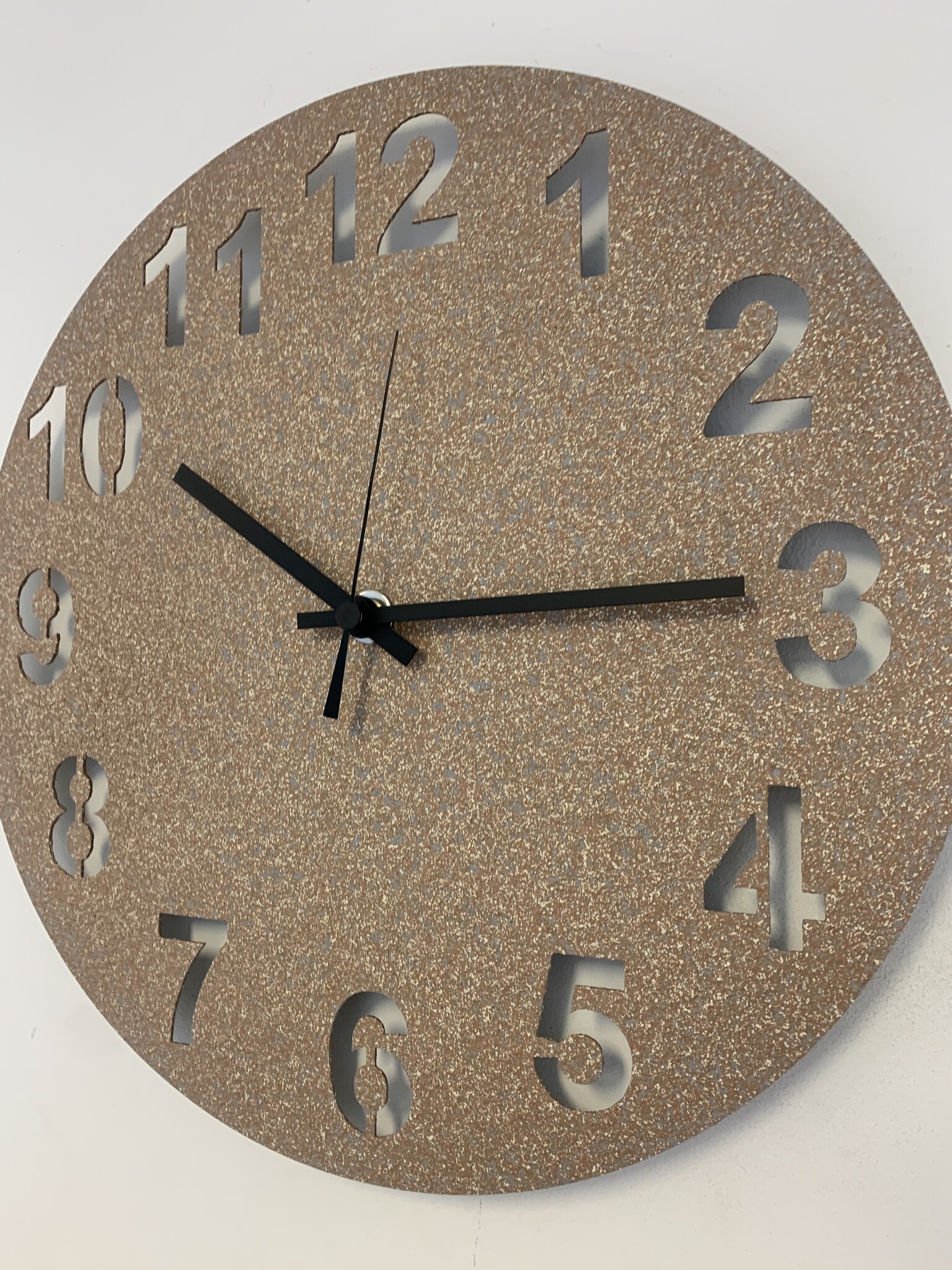 MOSACLOCK GRANITO MARRON Wandklok Modern Industrieel Design