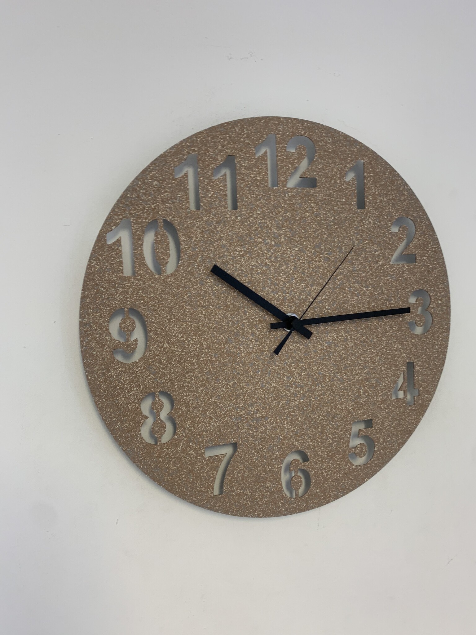 MOSACLOCK GRANITO MARRON Wandklok Modern Industrieel Design