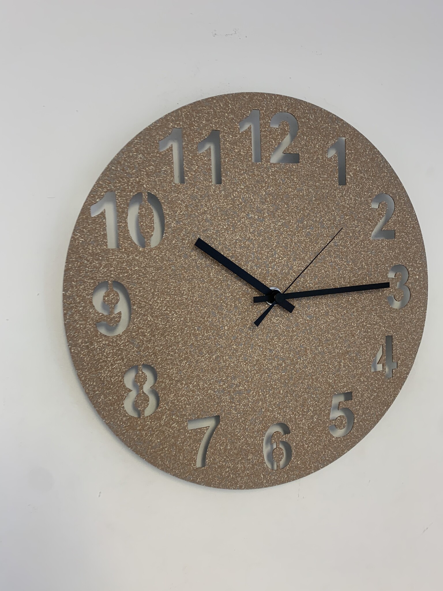 MOSACLOCK GRANITO MARRON Wandklok Modern Industrieel Design