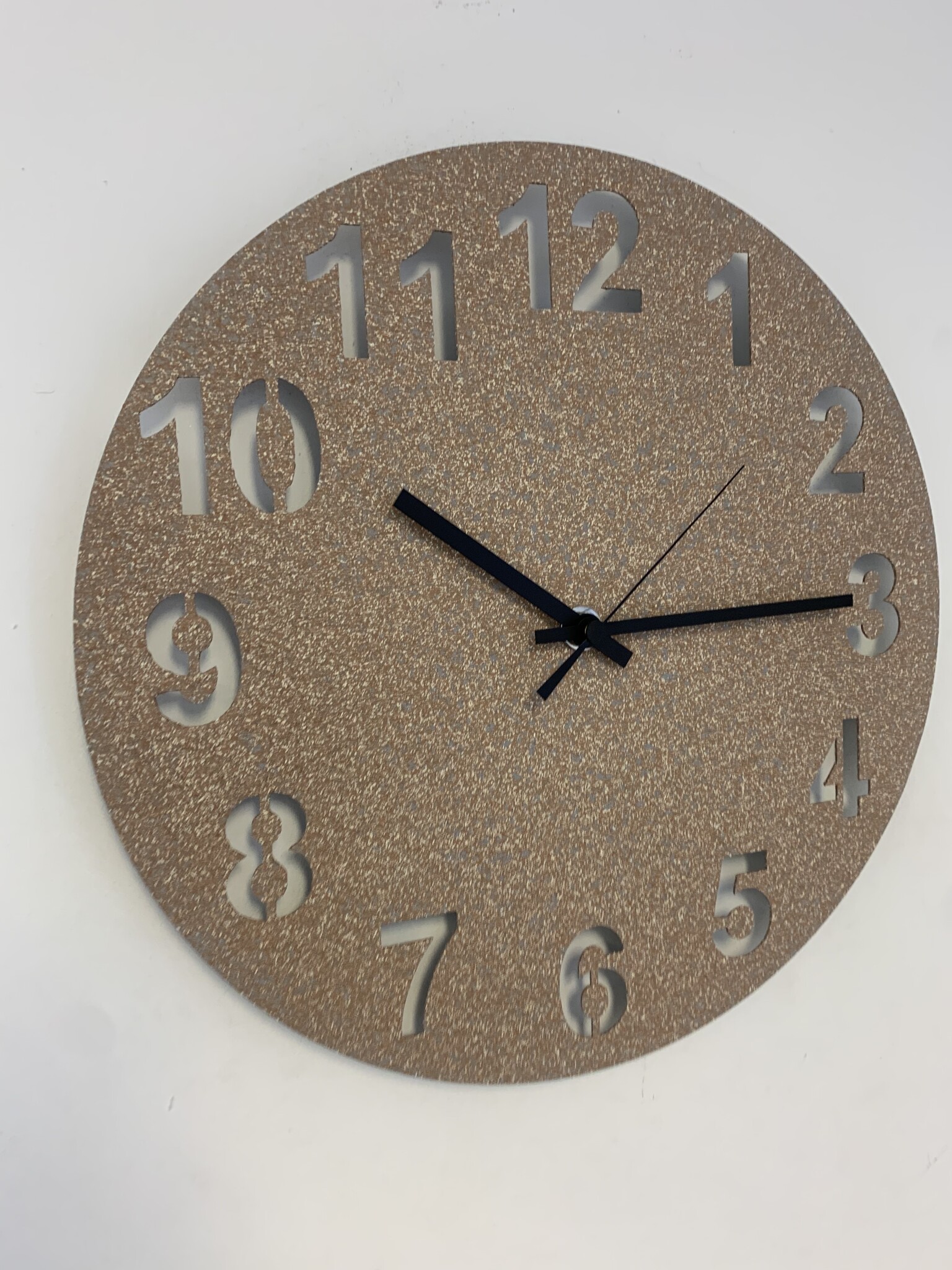 MOSACLOCK GRANITO MARRON Wandklok Modern Industrieel Design