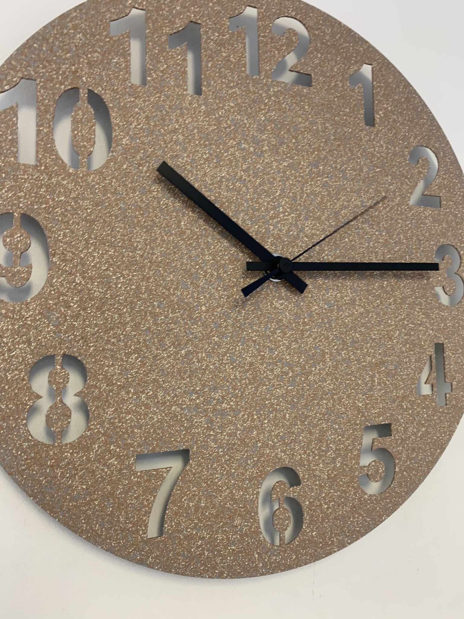 MOSACLOCK GRANITO MARRON Wandklok Modern Industrieel Design