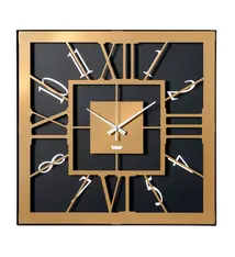 Wandklok TARA ZWART & GOUD MODERN DESIGN