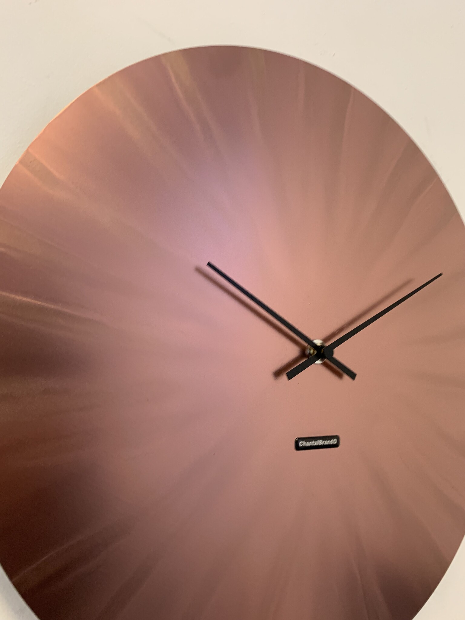 MOSACLOCK COPPER LABEL 50 Wandklok Modern Industrieel Design in koper kleur