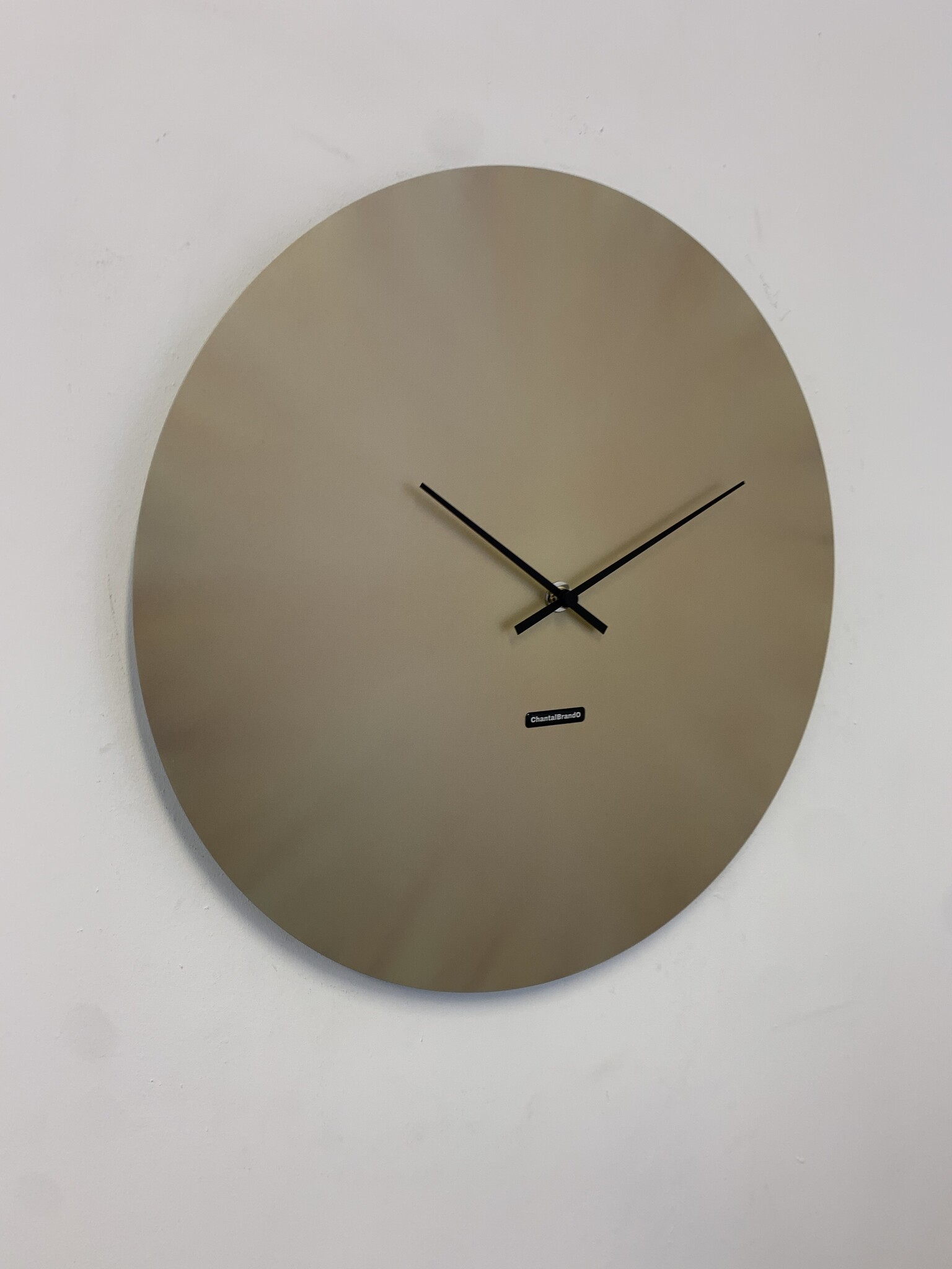 MOSACLOCK COPPER LABEL 50 Wandklok Modern Industrieel Design in koper kleur