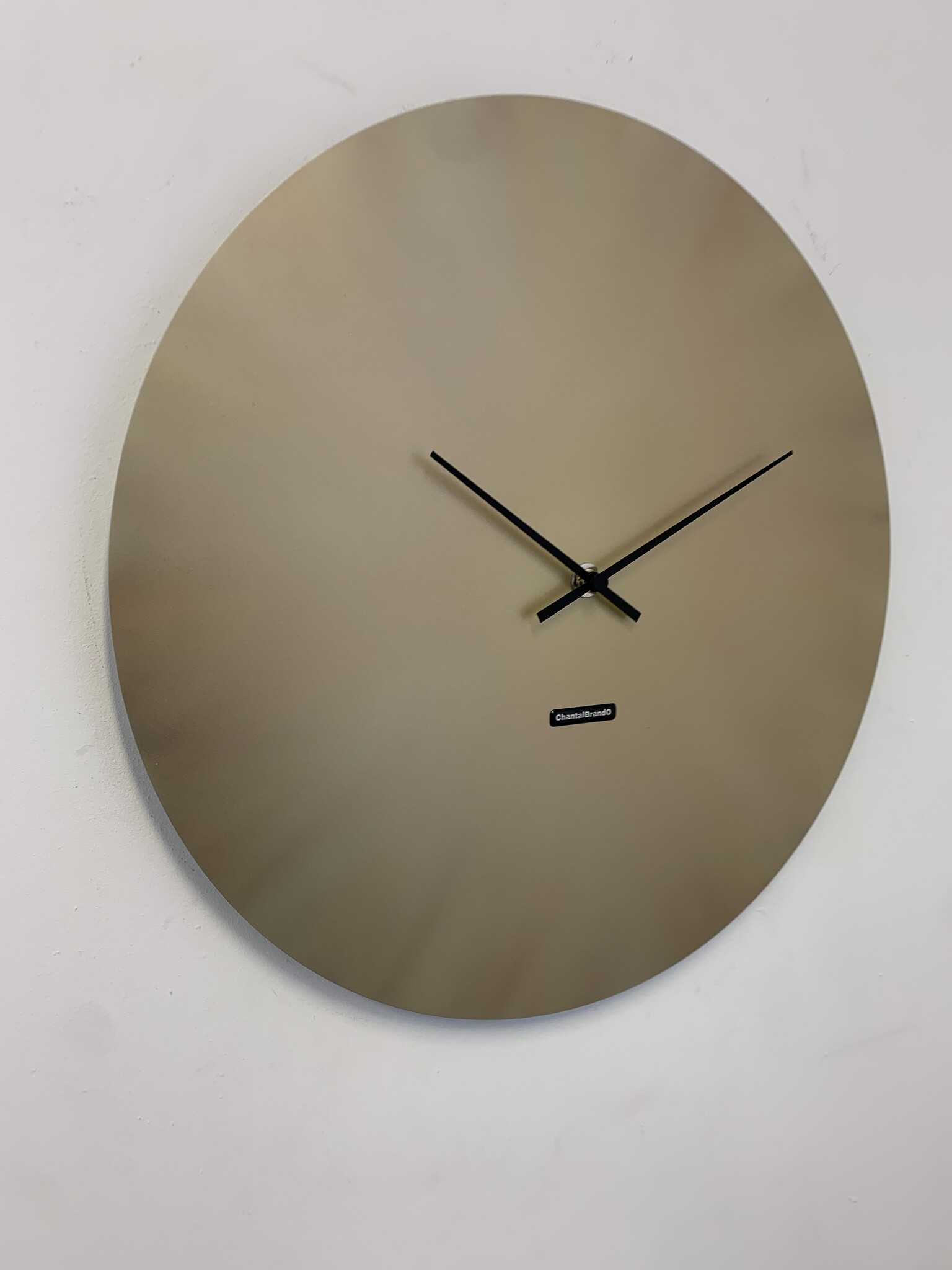 MOSACLOCK COPPER LABEL 50 Wandklok Modern Industrieel Design in koper kleur