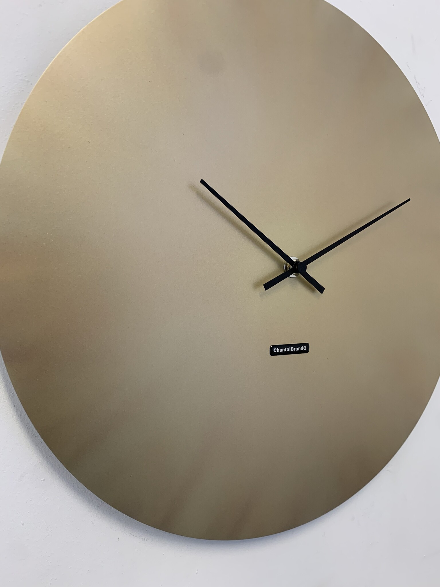 MOSACLOCK COPPER LABEL 50 Wandklok Modern Industrieel Design in koper kleur