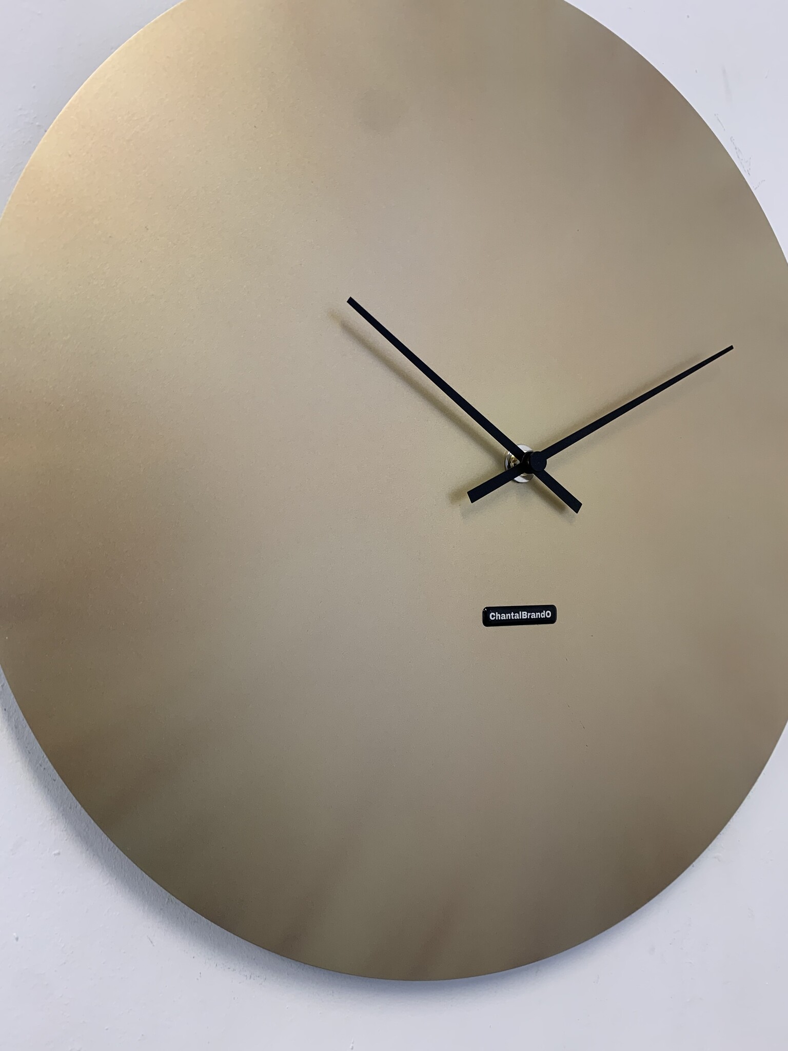 MOSACLOCK COPPER LABEL 50 Wandklok Modern Industrieel Design in koper kleur