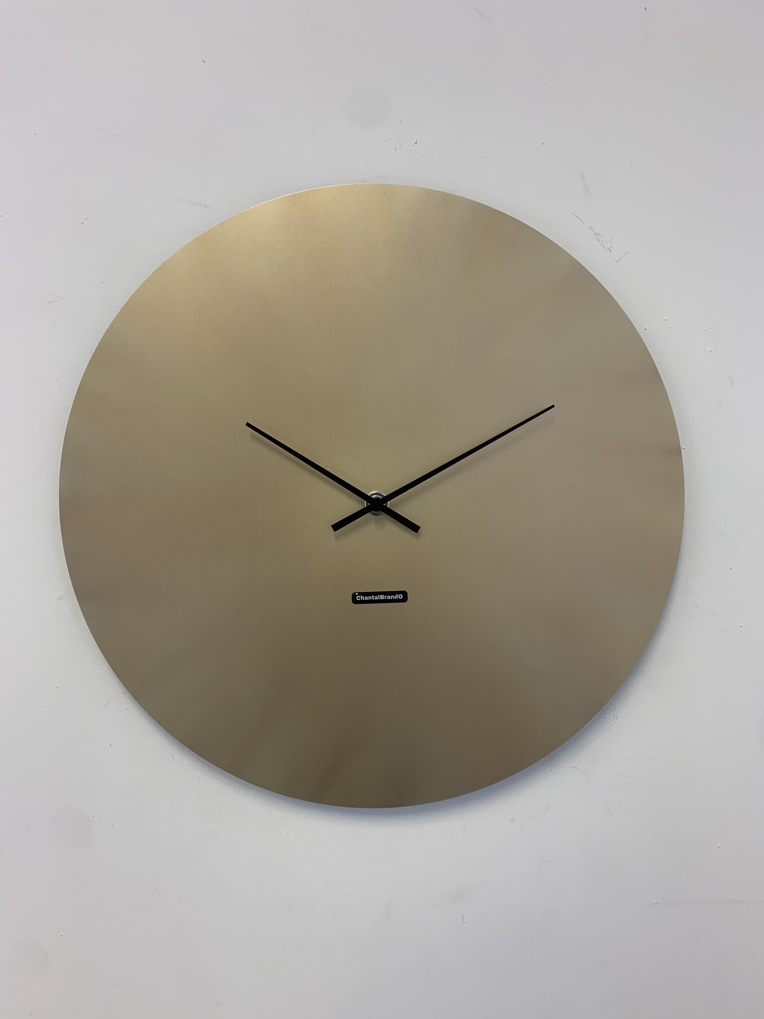 MOSACLOCK COPPER LABEL 50 Wandklok Modern Industrieel Design in koper kleur