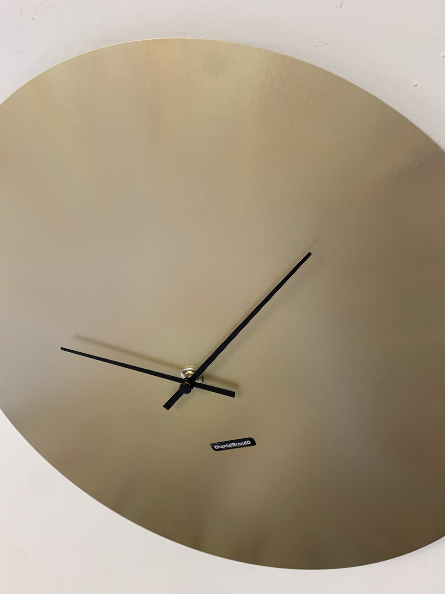 MOSACLOCK COPPER LABEL 50 Wandklok Modern Industrieel Design in koper kleur