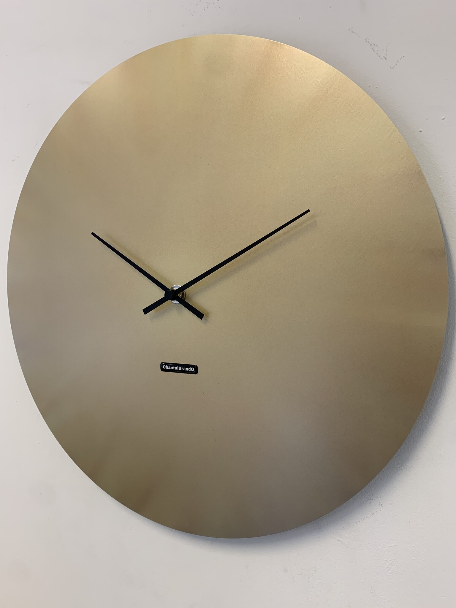 MOSACLOCK COPPER LABEL 50 Wandklok Modern Industrieel Design in koper kleur