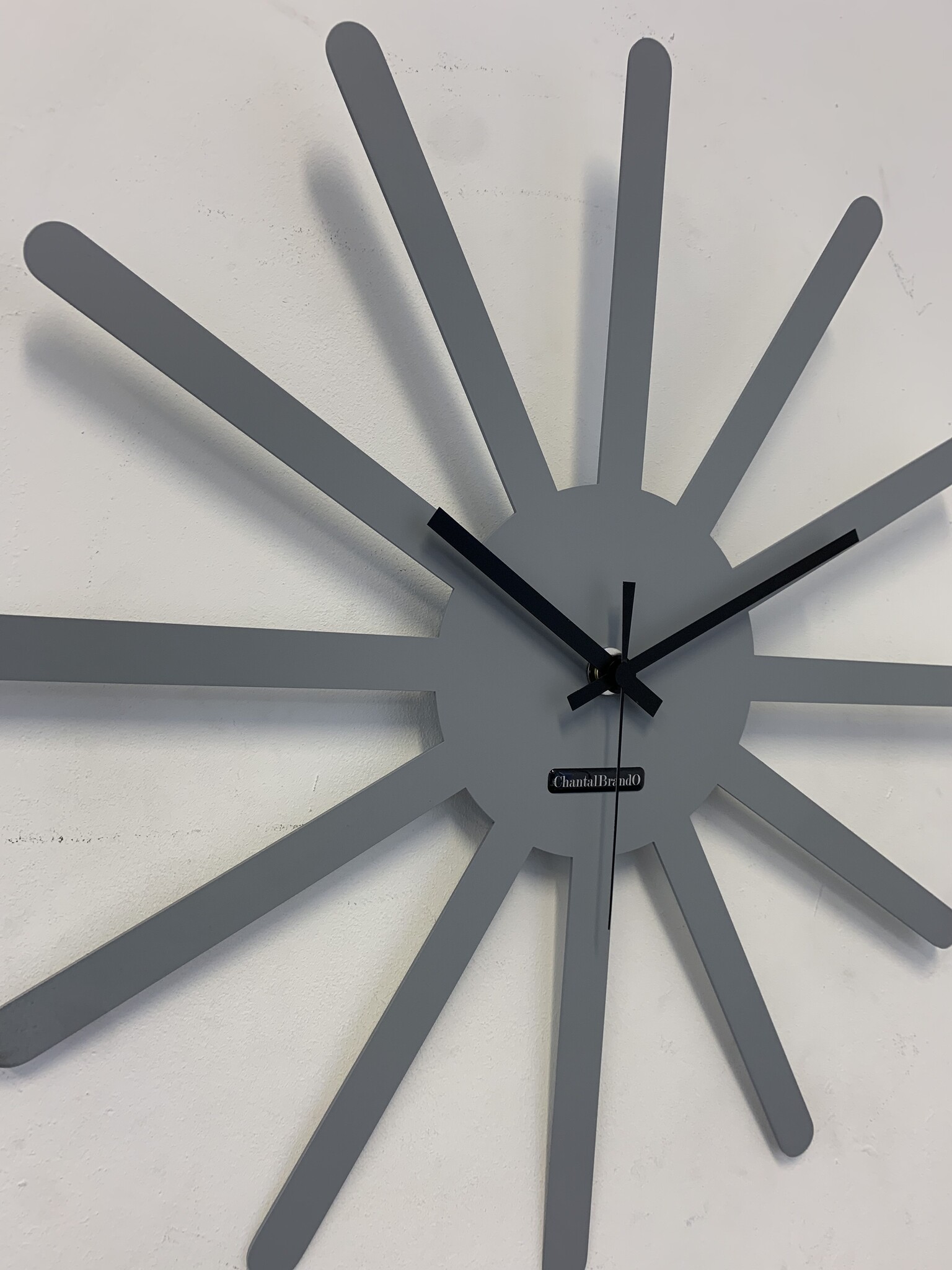 MOSACLOCK * ETOILE GRIS ** Wandklok Modern Industrieel Design **