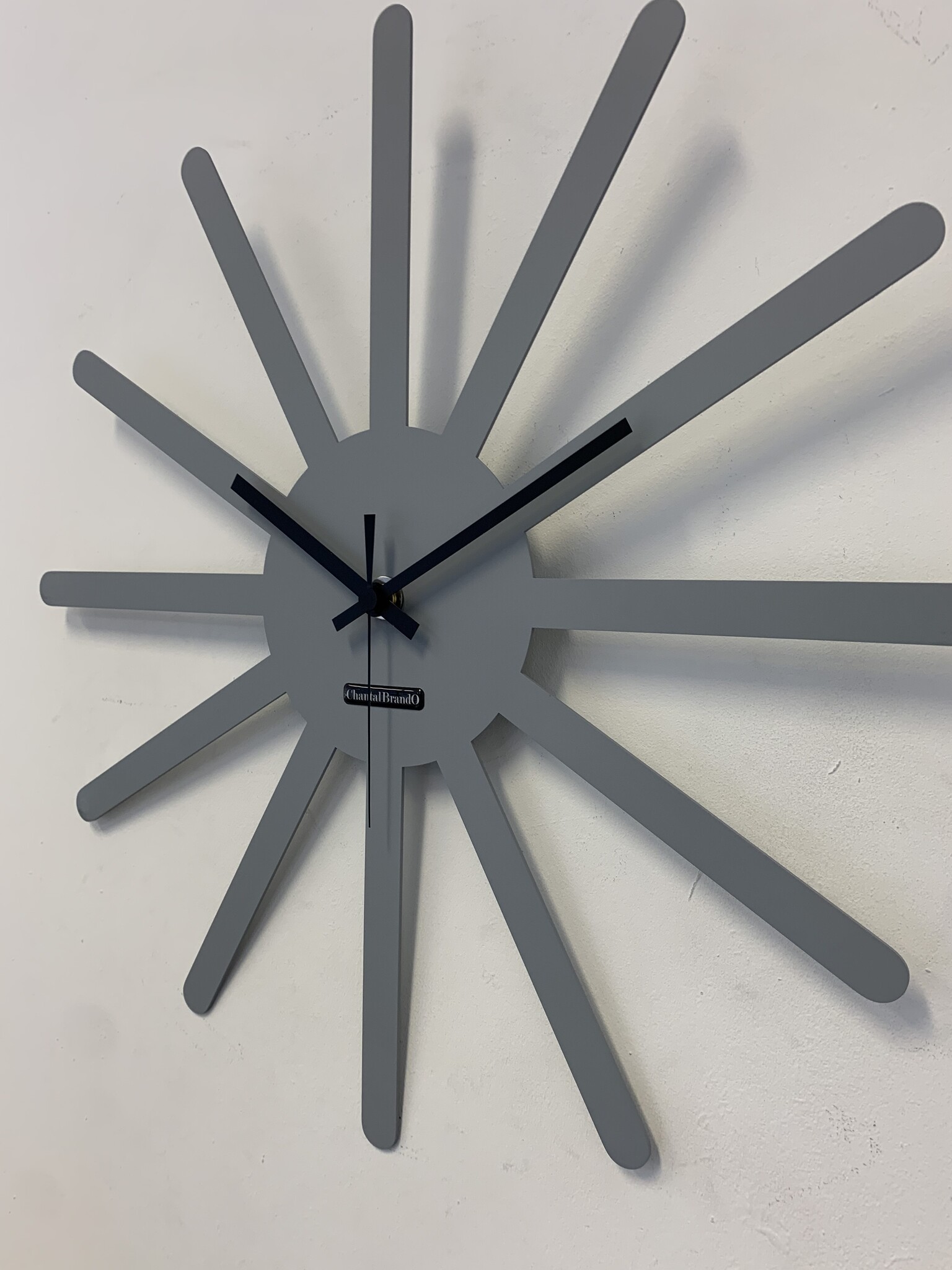 MOSACLOCK * ETOILE GRIS ** Wandklok Modern Industrieel Design **