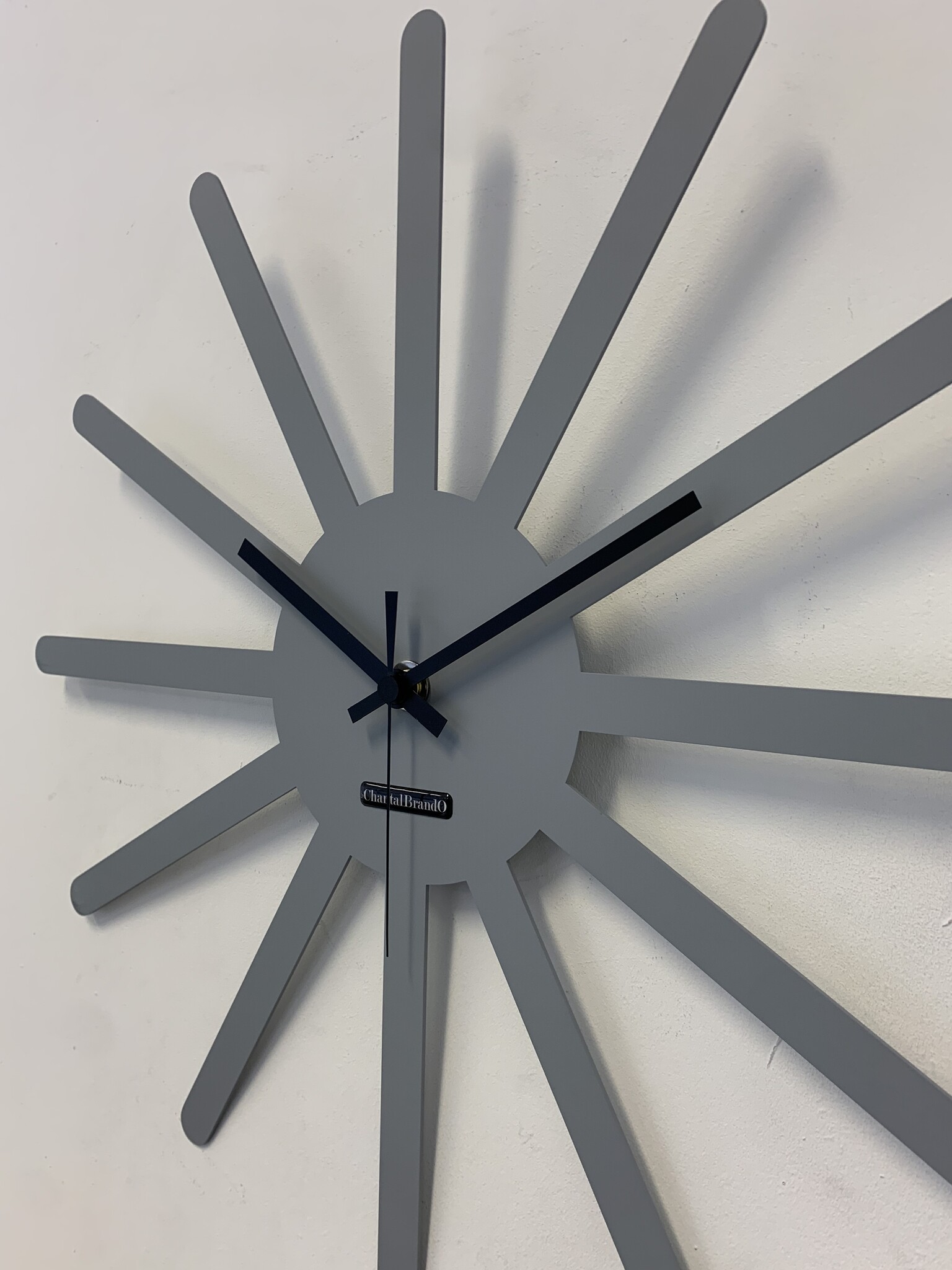 MOSACLOCK * ETOILE GRIS ** Wandklok Modern Industrieel Design **