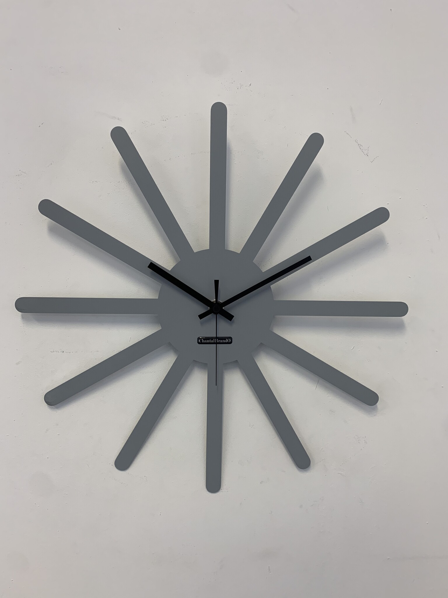 MOSACLOCK * ETOILE GRIS ** Wandklok Modern Industrieel Design **