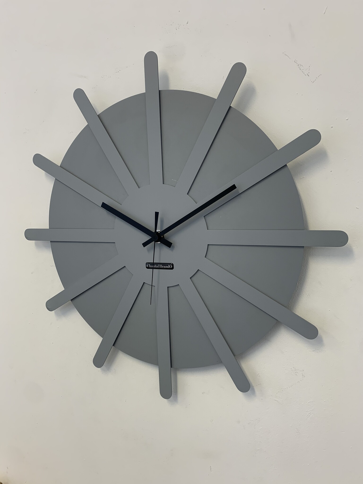 MOSACLOCK * ETOILE GRIS ** Wandklok Modern Industrieel Design **