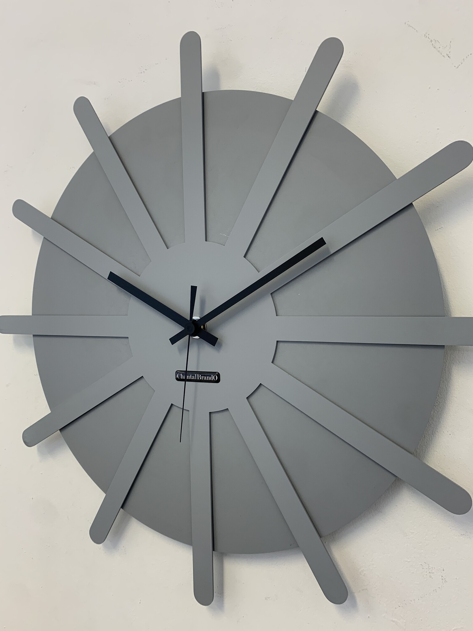 MOSACLOCK * ETOILE GRIS ** Wandklok Modern Industrieel Design **