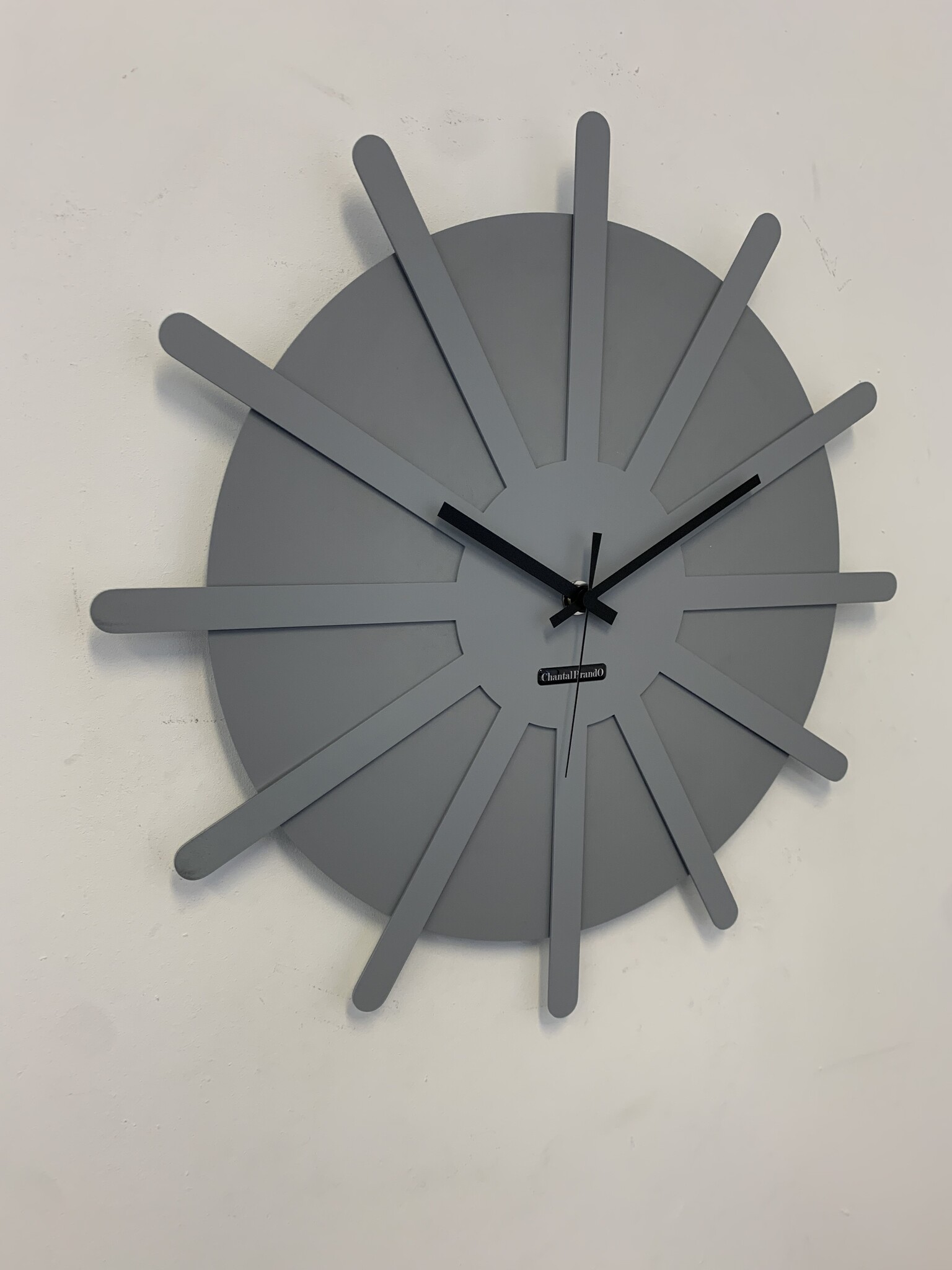 MOSACLOCK * ETOILE GRIS ** Wandklok Modern Industrieel Design **