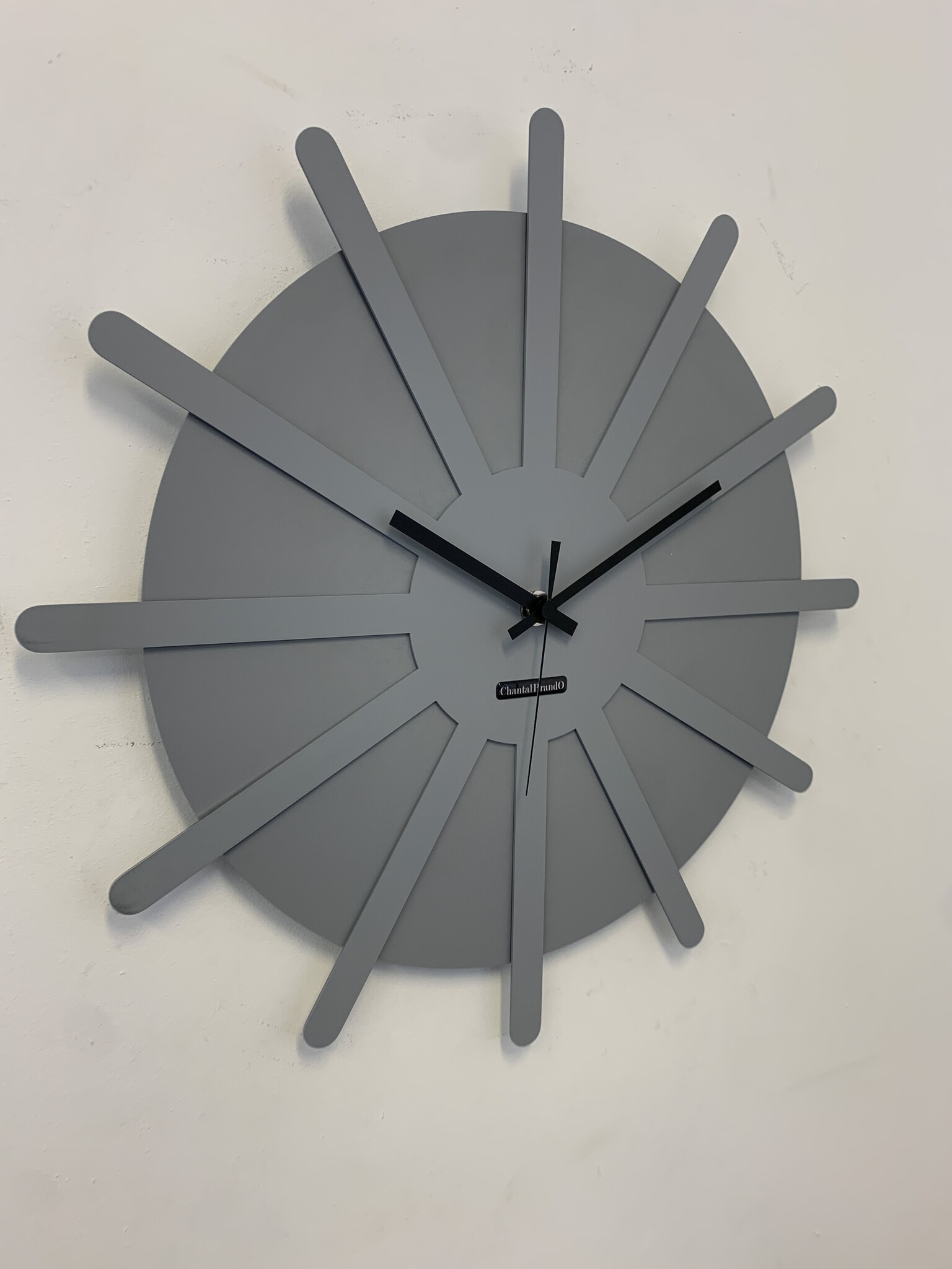 MOSACLOCK * ETOILE GRIS ** Wandklok Modern Industrieel Design **