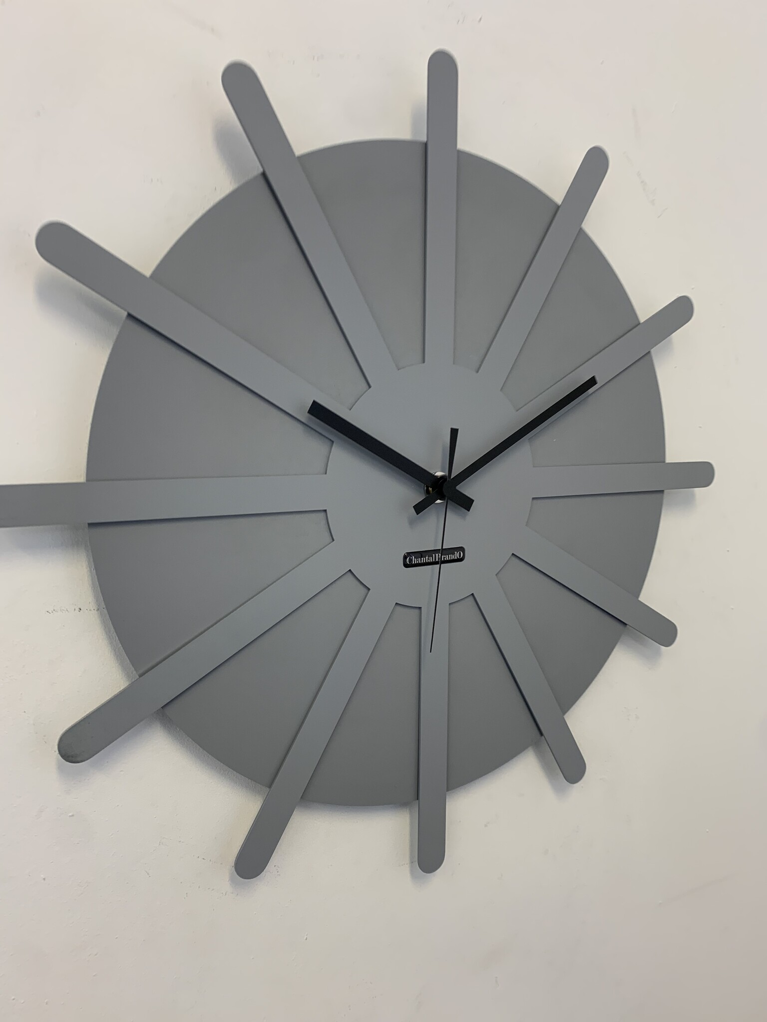 MOSACLOCK * ETOILE GRIS ** Wandklok Modern Industrieel Design **