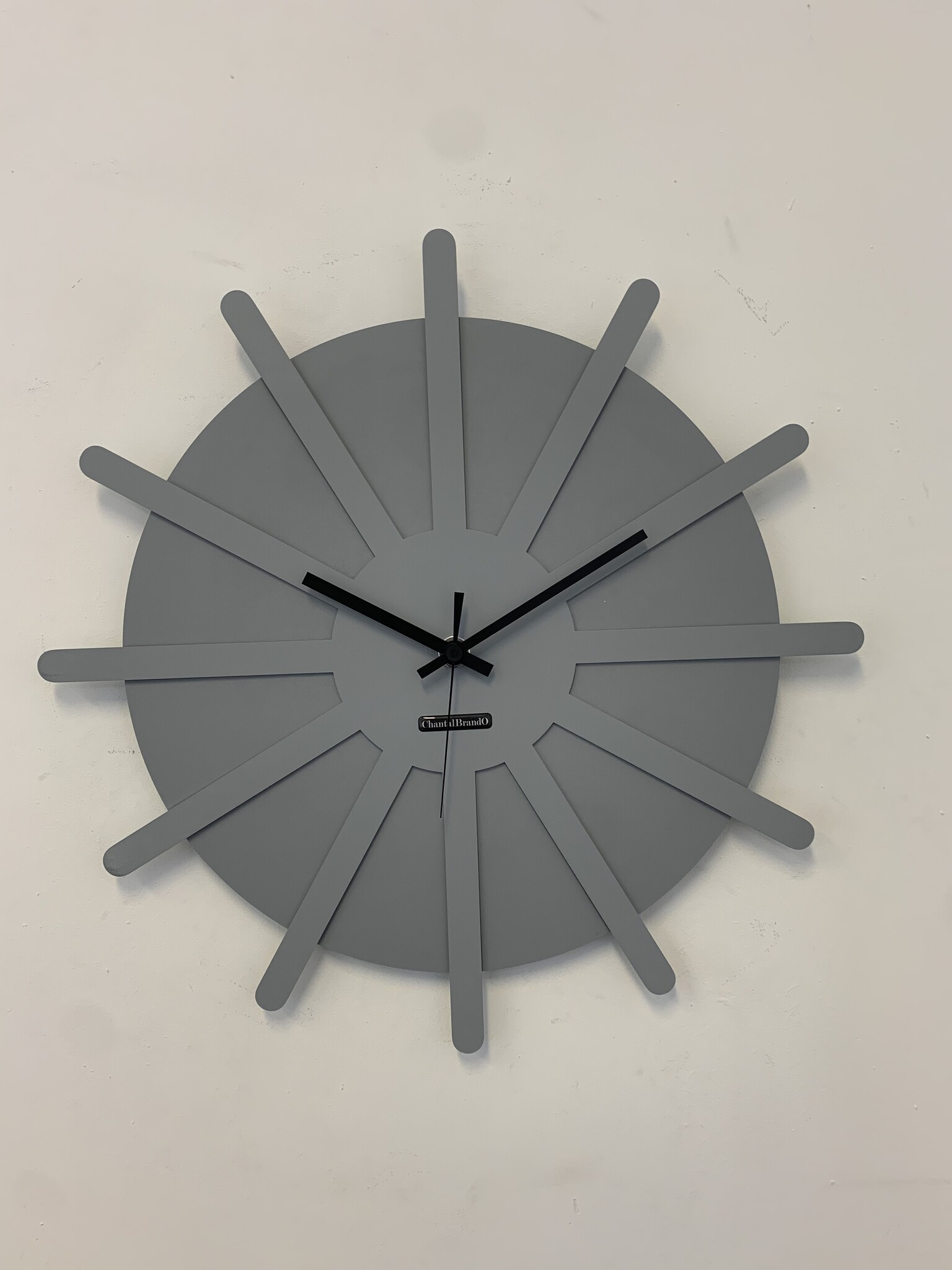 MOSACLOCK * ETOILE GRIS ** Wandklok Modern Industrieel Design **