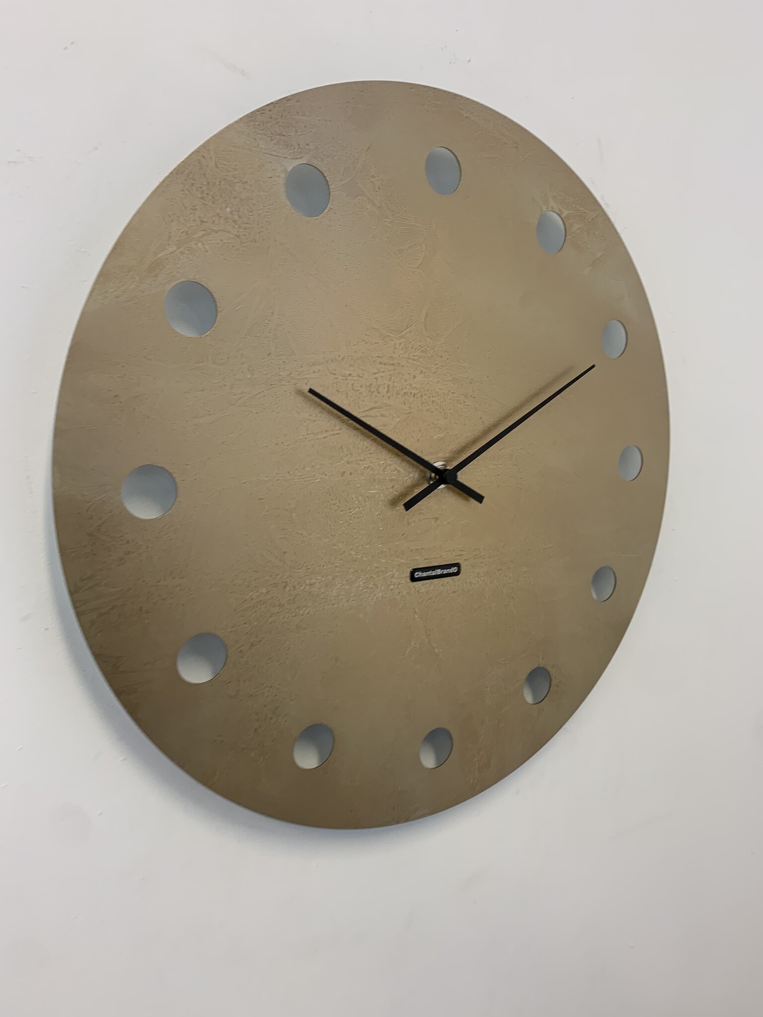 MOSACLOCK GOLD LABEL XL 50 Wandklok Modern Industrieel Design Goud