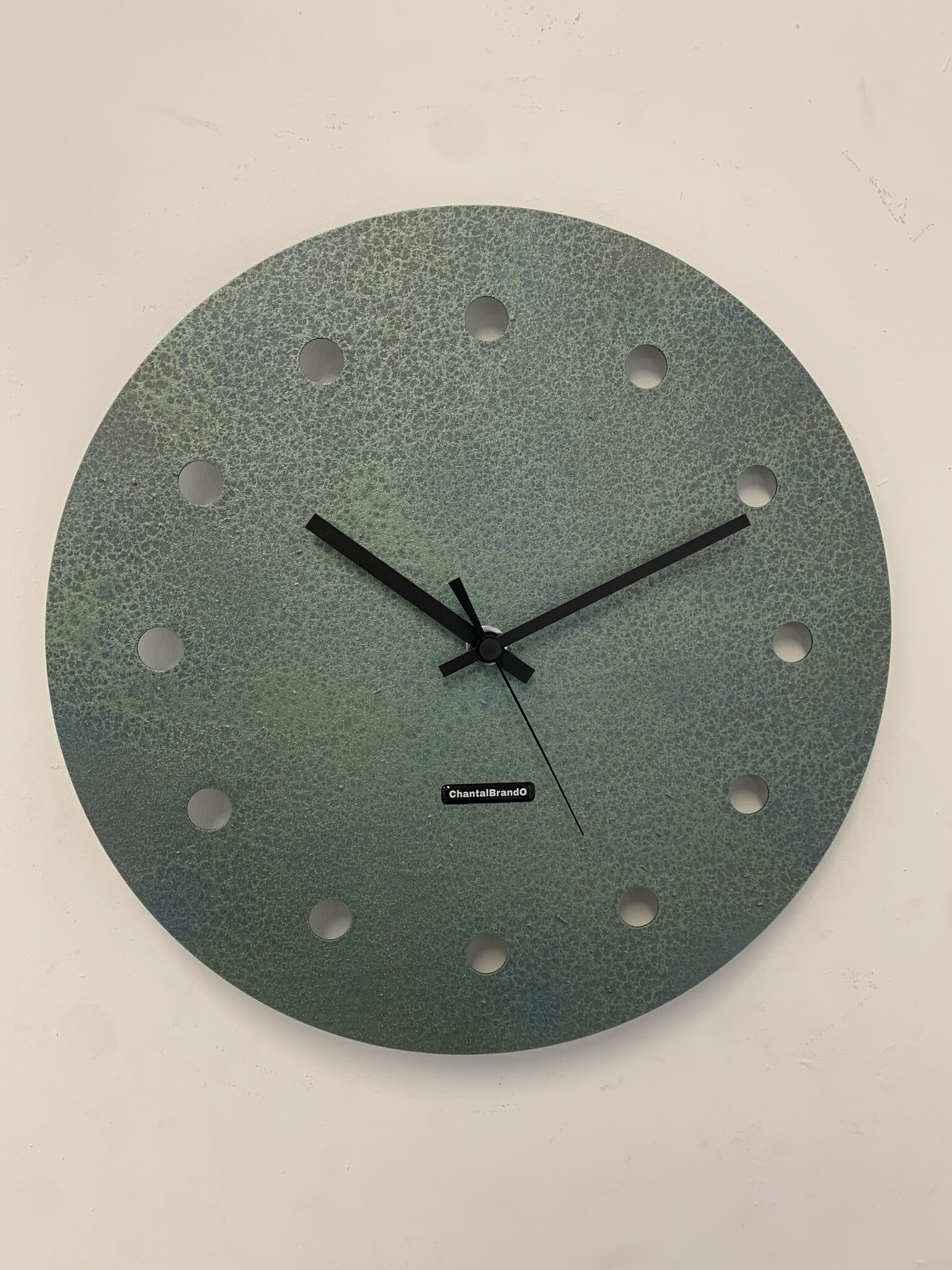 MOSACLOCK GREEN LABEL XL 40 Wandklok Modern Industrieel Design GROEN