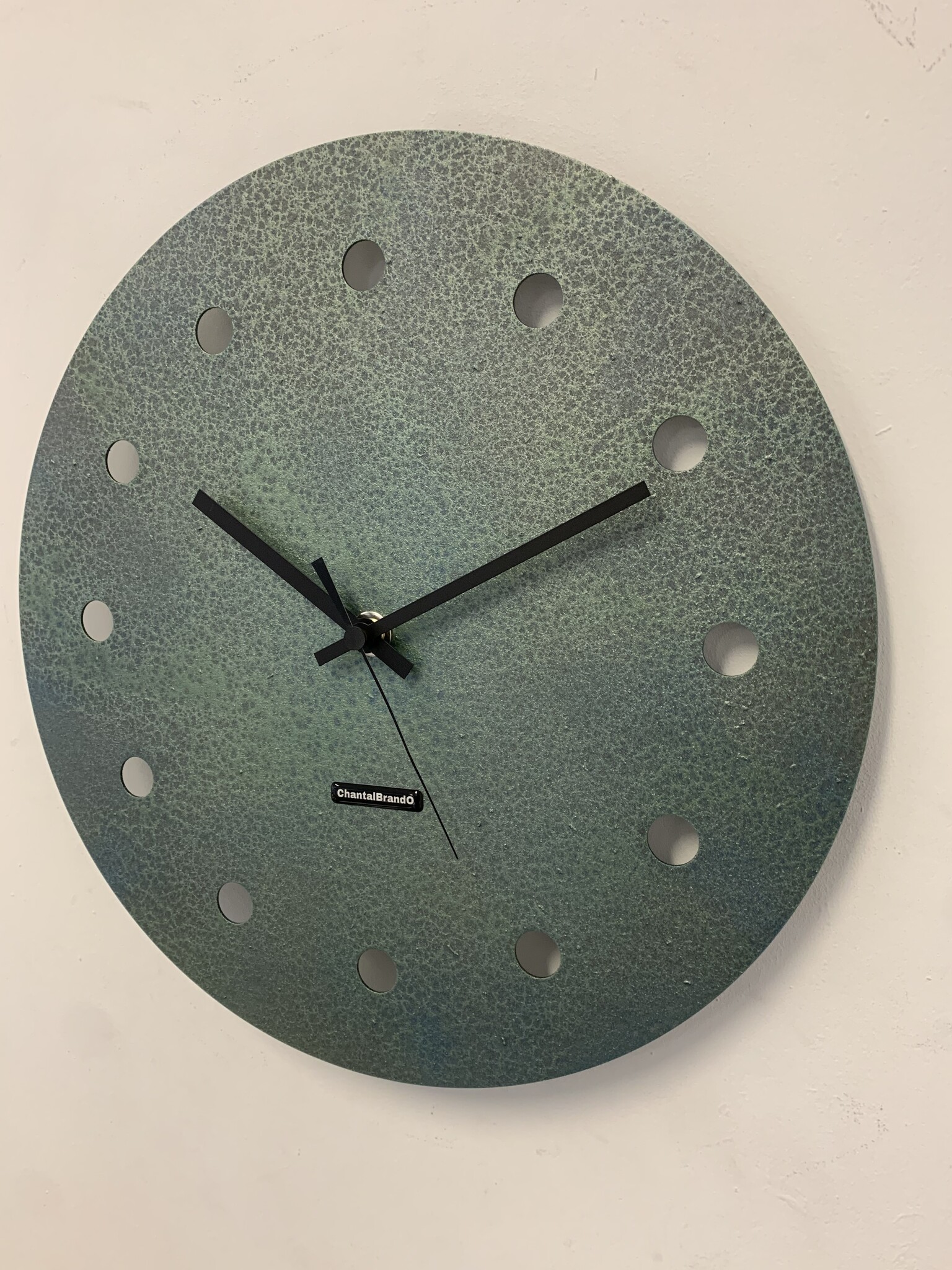 MOSACLOCK GREEN LABEL XL 40 Wandklok Modern Industrieel Design GROEN