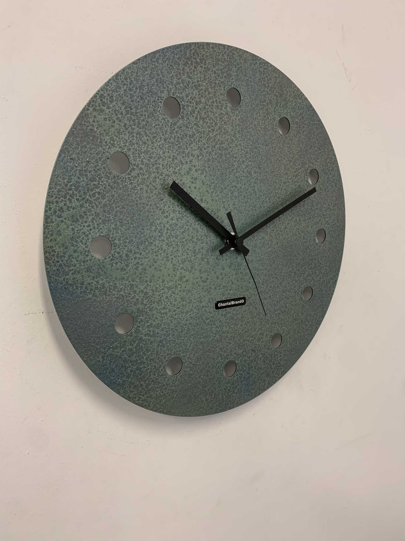 MOSACLOCK GREEN LABEL XL 40 Wandklok Modern Industrieel Design GROEN