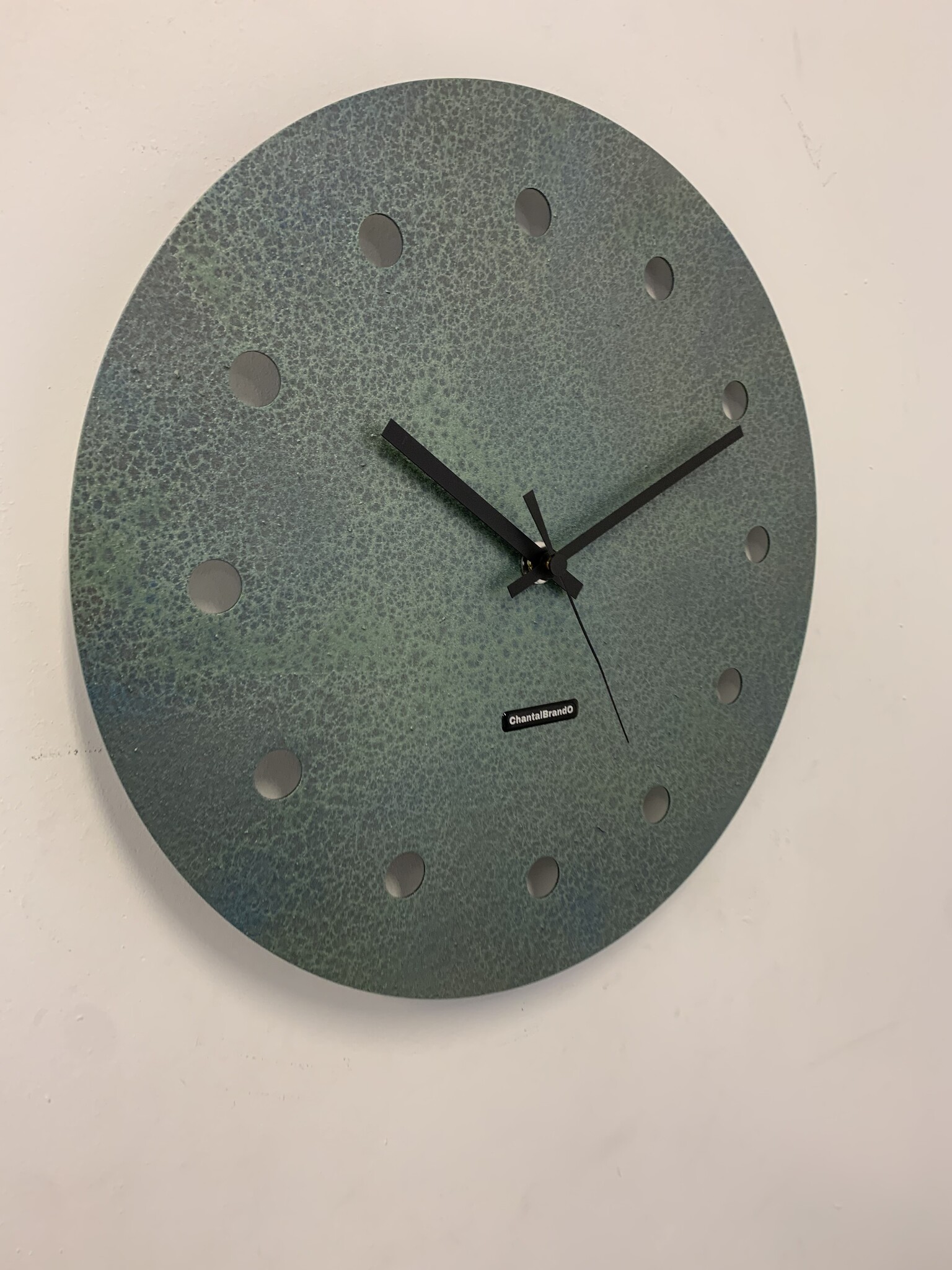 MOSACLOCK GREEN LABEL XL 40 Wandklok Modern Industrieel Design GROEN